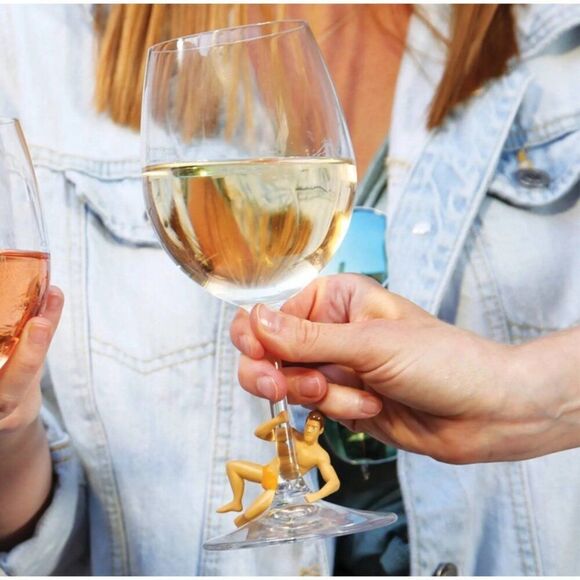 NPW Wine Drink Markers  Charmers Drinking Buddies Set Of 4 - Picture 7 of 10